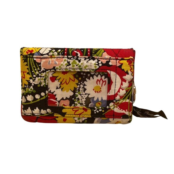 Vera Bradley Women’s Floral Quilted Cotton ID Window Kiss Lock Closure Wallet - Picture 3 of 8